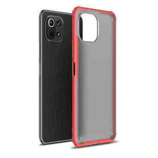 For Xiaomi Mi 11 Lite Four-corner Shockproof TPU + PC Protective Case(Red)