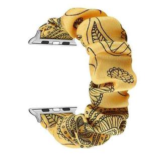 Fabric Hair Ring Watch Band For Apple Watch Series 8&7 41mm / SE 2&6&SE&5&4 40mm / 3&2&1 38mm(2)