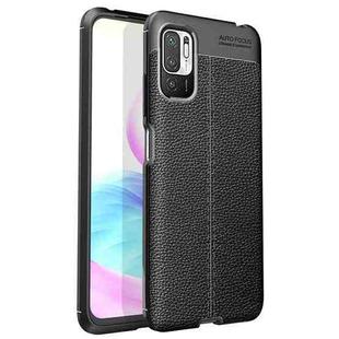 For Xiaomi Redmi Note 10 5G Litchi Texture TPU Shockproof Case(Black)