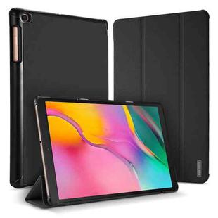 For Samsung Galaxy Tab A 10.1 (2019) DUX DUCIS Domo Series Horizontal Flip Magnetic PU Leather Case with 3-folding Holder(Black)