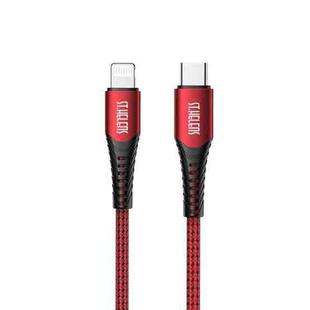 JOYROOM ST-C04 2.4A Type-C to 8 Pin Braided Charging Cable，Cable Length: 1.8m(Red)