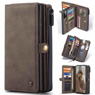For Samsung Galaxy A72 5G / 4G CaseMe 018 Detachable Multi-functional Horizontal Flip Leather Case with Card Slot & Holder & Zipper Wallet & Photo Frame(Brown)