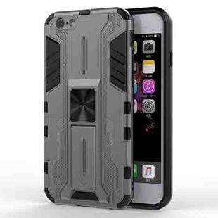 Supersonic PC + TPU Shock-proof Protective Case with Holder For iPhone 6 & 6s(Gray)