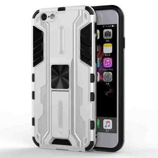 Supersonic PC + TPU Shock-proof Protective Case with Holder For iPhone 6 & 6s(Silver)