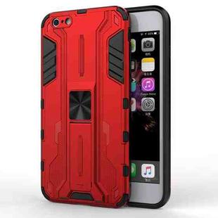 Supersonic PC + TPU Shock-proof Protective Case with Holder For iPhone 6 Plus & 6s Plus(Red)
