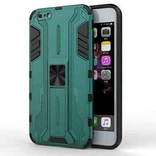 Supersonic PC + TPU Shock-proof Protective Case with Holder For iPhone 6 Plus & 6s Plus(Green)