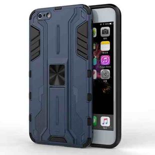 Supersonic PC + TPU Shock-proof Protective Case with Holder For iPhone 6 Plus & 6s Plus(Dark Blue)