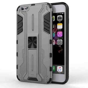 Supersonic PC + TPU Shock-proof Protective Case with Holder For iPhone 6 Plus & 6s Plus(Gray)