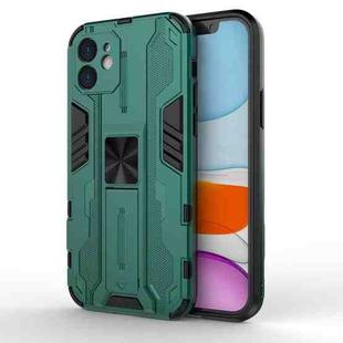 For iPhone 12 / 12 Pro Supersonic PC + TPU Shock-proof Protective Case with Holder(Green)