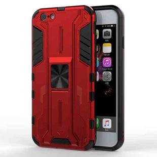 For iPhone SE 2022 / SE 2020 / 8 / 7 Supersonic PC + TPU Shock-proof Protective Case with Holder(Red)