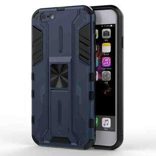 For iPhone SE 2022 / SE 2020 / 8 / 7 Supersonic PC + TPU Shock-proof Protective Case with Holder(Dark Blue)