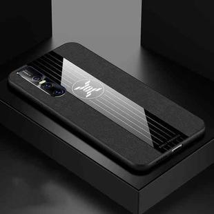 For Vivo S1 Pro XINLI Stitching Cloth Texture Shockproof TPU Protective Case(Black)