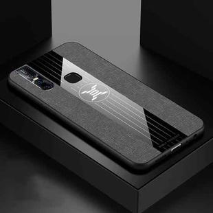 For Vivo S1 / V15 XINLI Stitching Cloth Texture Shockproof TPU Protective Case(Gray)