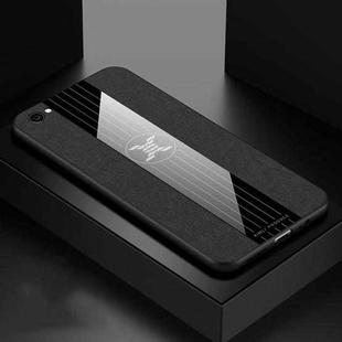 For Vivo X9 XINLI Stitching Cloth Texture Shockproof TPU Protective Case(Black)