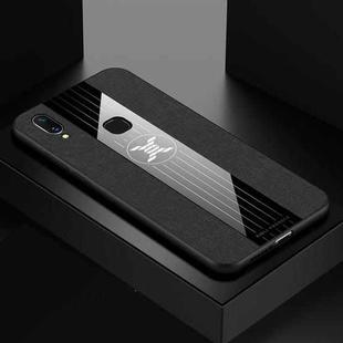 For Vivo X21 XINLI Stitching Cloth Texture Shockproof TPU Protective Case(Black)