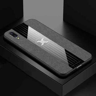 For Vivo X21 UD XINLI Stitching Cloth Texture Shockproof TPU Protective Case(Gray)