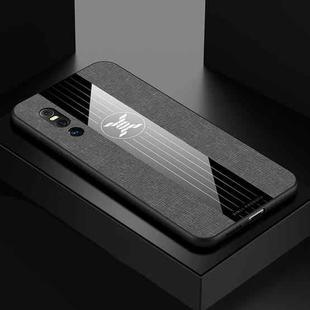 For Vivo X27 XINLI Stitching Cloth Texture Shockproof TPU Protective Case(Gray)