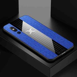 For Vivo X27 XINLI Stitching Cloth Texture Shockproof TPU Protective Case(Blue)
