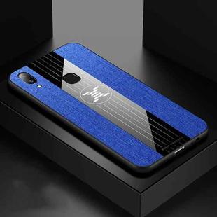 For Vivo Y95 XINLI Stitching Cloth Texture Shockproof TPU Protective Case(Blue)
