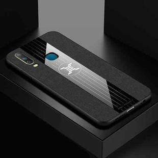 For Vivo Y3 / Y17 XINLI Stitching Cloth Texture Shockproof TPU Protective Case(Black)