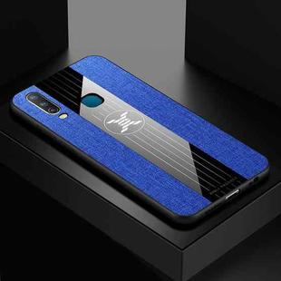 For Vivo Y3 / Y17 XINLI Stitching Cloth Texture Shockproof TPU Protective Case(Blue)