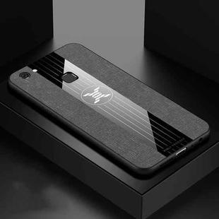 For Vivo V7 / Y75 XINLI Stitching Cloth Texture Shockproof TPU Protective Case(Gray)