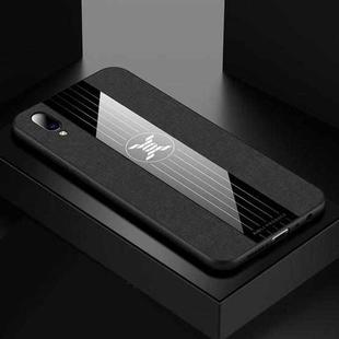 For Vivo Y93 XINLI Stitching Cloth Texture Shockproof TPU Protective Case(Black)