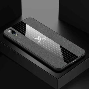 For Vivo Y97 XINLI Stitching Cloth Texture Shockproof TPU Protective Case(Gray)