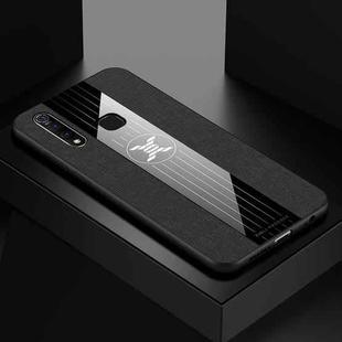 For Vivo Z5X XINLI Stitching Cloth Texture Shockproof TPU Protective Case(Black)