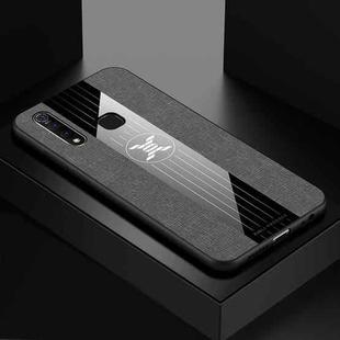For Vivo Z5X XINLI Stitching Cloth Texture Shockproof TPU Protective Case(Gray)