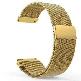 22mm Milanese Stainless Steel Replacement Watchband for Huawei Watch GT2 Pro / Amazfit GTR 2(Gold)