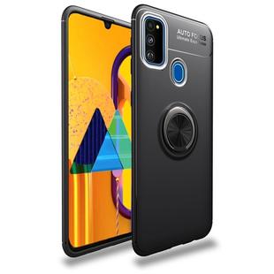 For Galaxy M30s Lenuo Shockproof TPU Case with Invisible Holder(Black)