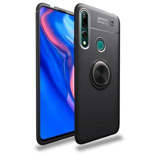 For Huawei Y9 Prime (2019) Lenuo Shockproof TPU Case with Invisible Holder(Black)