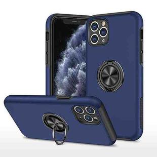 For iPhone 11 Pro Magnetic Ring Kickstand Shockproof Phone Case (Blue)
