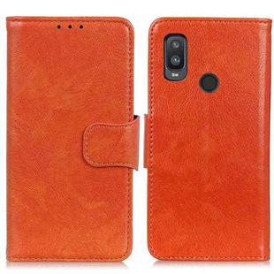 For Alcatel 1L (2021) Nappa Texture Horizontal Flip Leather Case with Holder & Card Slots & Wallet(Orange)