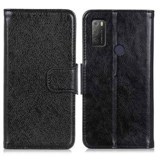 For Alcatel 1S (2021) Nappa Texture Horizontal Flip Leather Case with Holder & Card Slots & Wallet(Black)