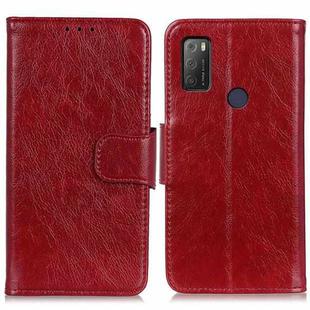 For Alcatel 1S (2021) Nappa Texture Horizontal Flip Leather Case with Holder & Card Slots & Wallet(Red)