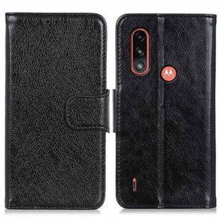 For Motorola Moto E7 Power (2021) Nappa Texture Horizontal Flip Leather Case with Holder & Card Slots & Wallet(Black)