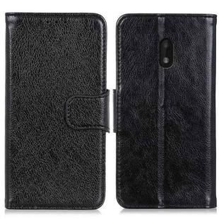 For Nokia C1 Plus Nappa Texture Horizontal Flip Leather Case with Holder & Card Slots & Wallet(Black)