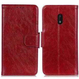 For Nokia C1 Plus Nappa Texture Horizontal Flip Leather Case with Holder & Card Slots & Wallet(Red)