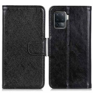 For OPPO A94 / F19 Pro Nappa Texture Horizontal Flip Leather Case with Holder & Card Slots & Wallet(Black)