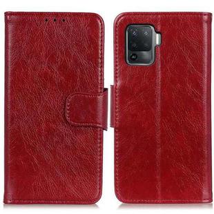 For OPPO A94 / F19 Pro Nappa Texture Horizontal Flip Leather Case with Holder & Card Slots & Wallet(Red)