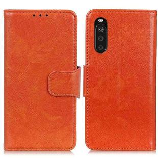 For Sony Xperia 10 III Nappa Texture Horizontal Flip Leather Case with Holder & Card Slots & Wallet(Orange)