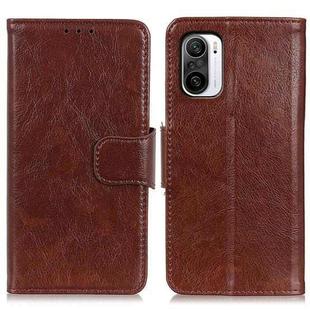 For Xiaomi Poco F3 Nappa Texture Horizontal Flip Leather Case with Holder & Card Slots & Wallet(Brown)