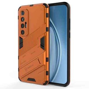 For Xiaomi Mi 10S Punk Armor 2 in 1 PC + TPU Shockproof Case with Invisible Holder(Orange)