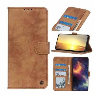 For Alcatel 1L (2021) Antelope Texture Magnetic Buckle Horizontal Flip PU Leather Case with Card Slots & Wallet & Holder(Brown)