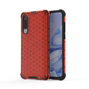 For Xiaomi Mi 9 Pro / Mi 9 Pro 5G Shockproof Honeycomb PC + TPU Case(Red)