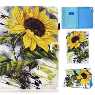 Painted Pattern TPU Horizontal Flip Leather Protective Case For iPad Air / Air2 / 9.7 (2017 2018)(Sun Flower)