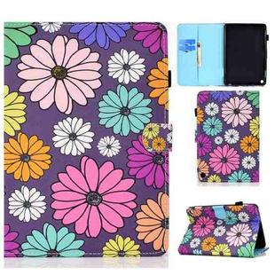 Painted Pattern TPU Horizontal Flip Leather Protective Case For Kindle Fire HD 8 (2020)(Daisy)