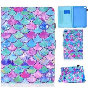 Painted Pattern TPU Horizontal Flip Leather Protective Case For iPad mini /mini 2/mini 3/mini 4(Color Fish Scales)